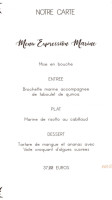 Entre Nous menu