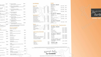 La Gondola menu