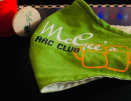 Mcgee's Arc Club menu