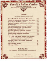 Fanelli's menu