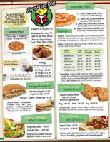 Fox's Pizza menu