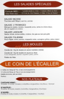 Le Nautilus menu