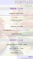 Hôtel Des Voyageurs menu