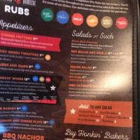 Memphis Barbecue menu