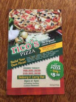 Rico's Pizza menu