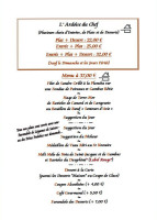 Auberge De Conflans menu