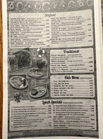 La Fragua Mexican menu