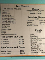 The Shake-n-dog menu