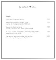 Le Vieux Moulin food