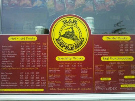 R R Espresso Drive-thru menu