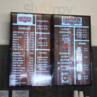 Charley's Deli Ice Cream menu