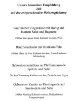 Zum KlosterstÜbchen menu