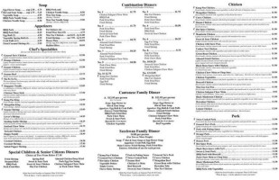 Canton Wok menu