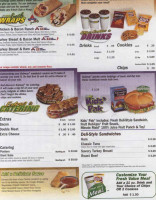 Subway Sandwiches Salads menu