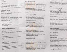 Pho K&k menu