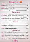 Mucho Gusto menu