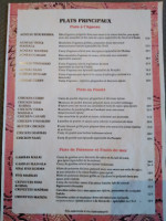 Agra Laval menu