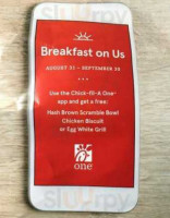 Chick-fil-a menu