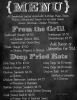 Hark's Place menu