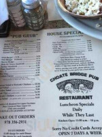 Choate Bridge Pub food