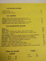 Bella Pizza menu