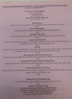 Moat Mountain menu