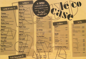 Le Co'case menu