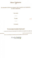 Les Jardins Sothys menu