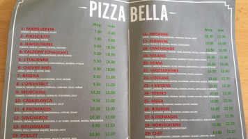 Pizza Bella menu