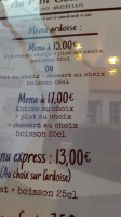 Au P'tit Gourmand menu