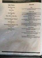 The Hangout Cafe menu