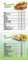 Snack Mounir menu