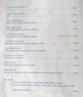 Crêperie Des Grèves menu