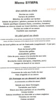 Au Vieux Castel menu