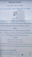 Restaurant Le Vauquelin menu