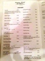 Franklin Street Grill menu