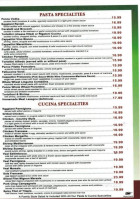 Mario's Pasta Cucina menu