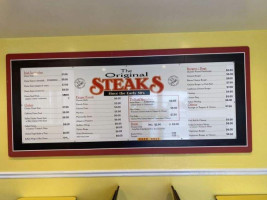 The Original Steaks inside