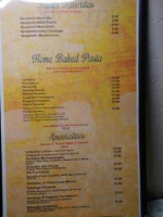 Bella Sera menu