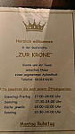 Gaststaette Zur Krone menu