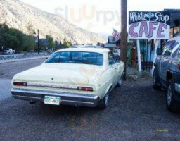 A Whistle Stop Cafe outside