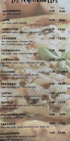 Rémi Pizza menu