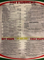 Original Italian Pizza menu