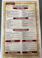 John Sarahs Family menu