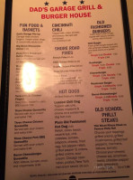 Dad’s Garage Grill Burger House menu