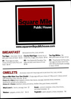 Square Mile Public House menu