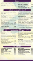 Zoes Kitchen menu