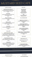 Mustard Seed Cafe And Catering Co. menu