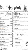 Olé La Terre menu