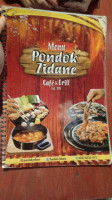 Zidane Resto menu